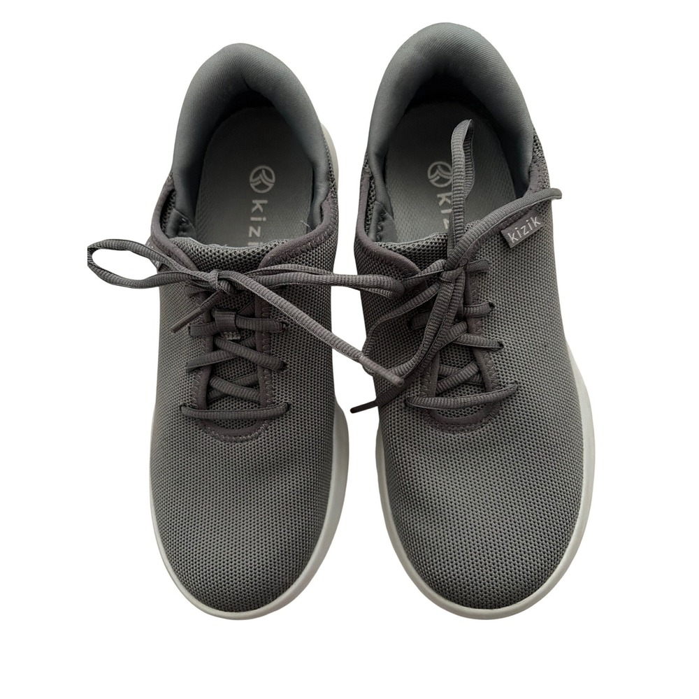 Kizik Madrid Eco Grey Hands-Free Slip On Athletic Sneakers Shoes Womens